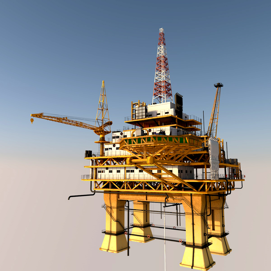 Oil platform 3D - TurboSquid 1508371