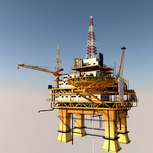 oil platform 3D