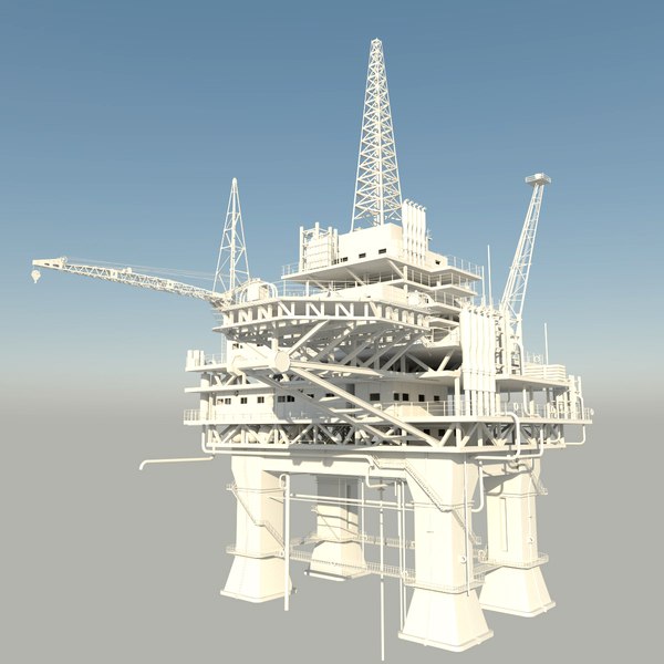 Oil platform 3D - TurboSquid 1508371