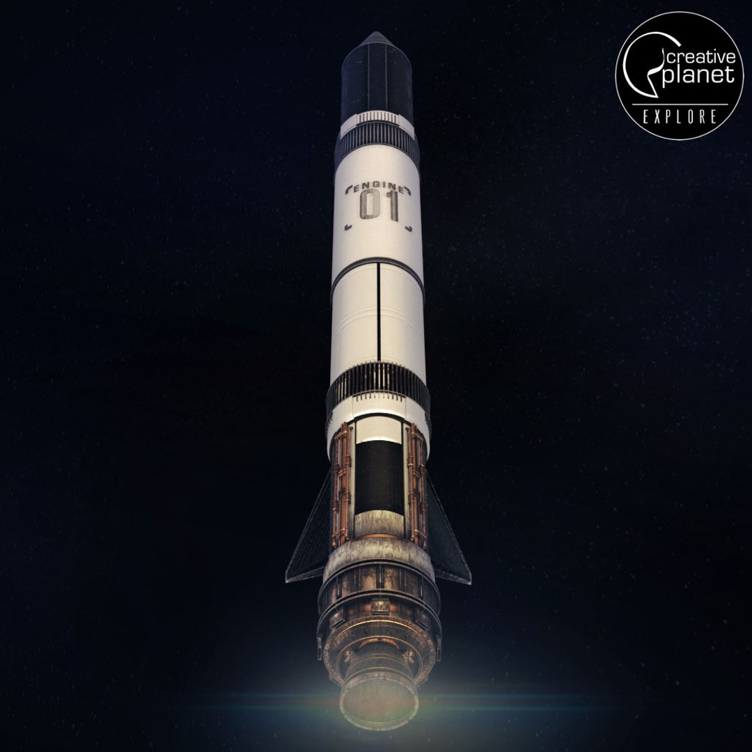 Space Sci-fi Rocket Ship 3D Model - TurboSquid 1278619