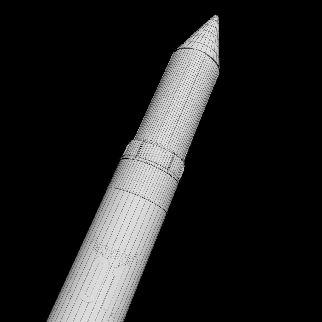 Space Sci-fi Rocket Ship 3D Model - TurboSquid 1278619