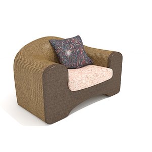 single sofa 3D model