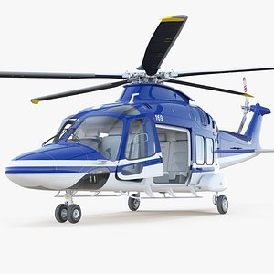 Multirole Helicopter AgustaWestland AW169 Rigged