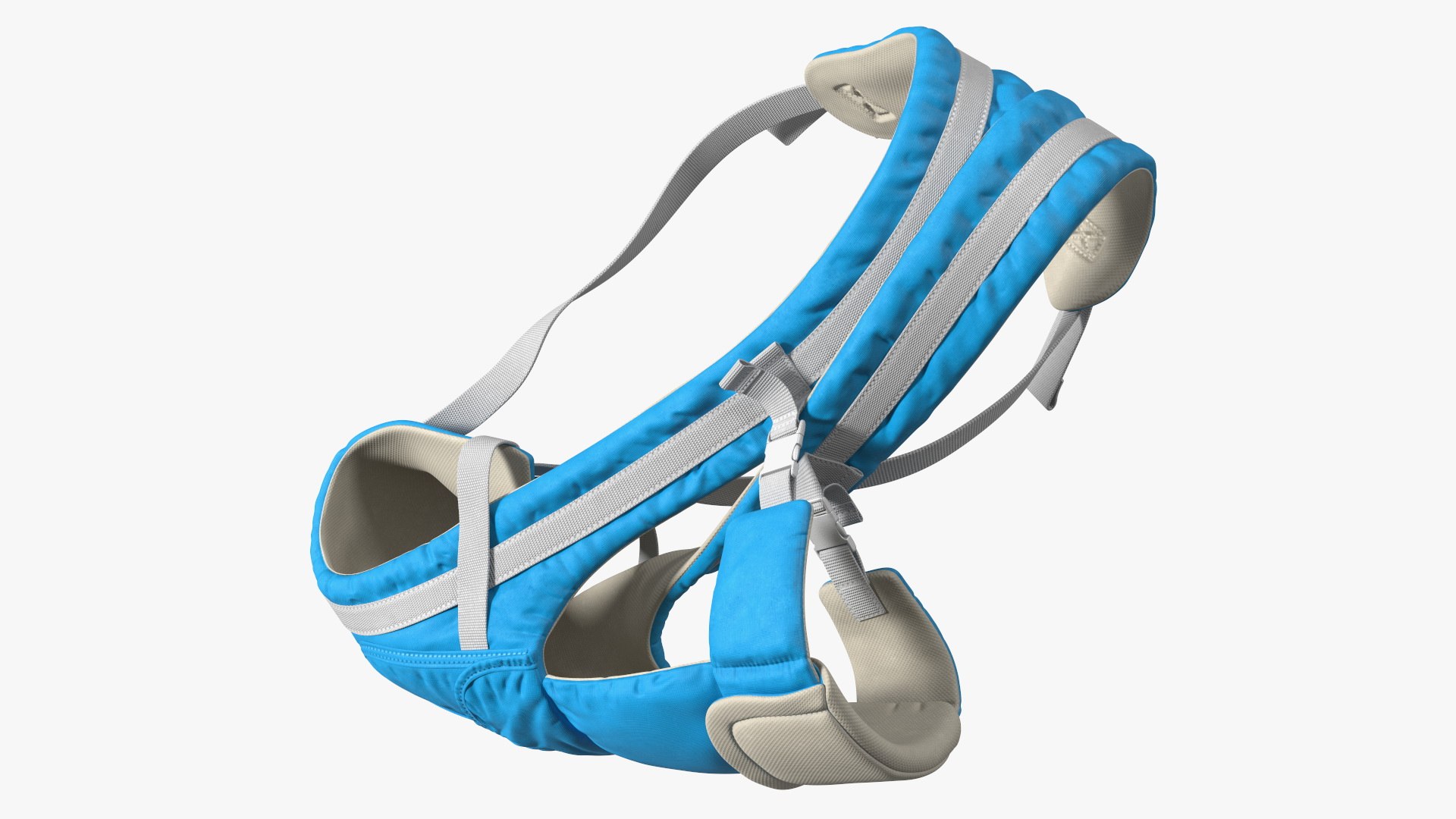 Baby Wrap Carrier Blue Lying Position Model TurboSquid 2152203