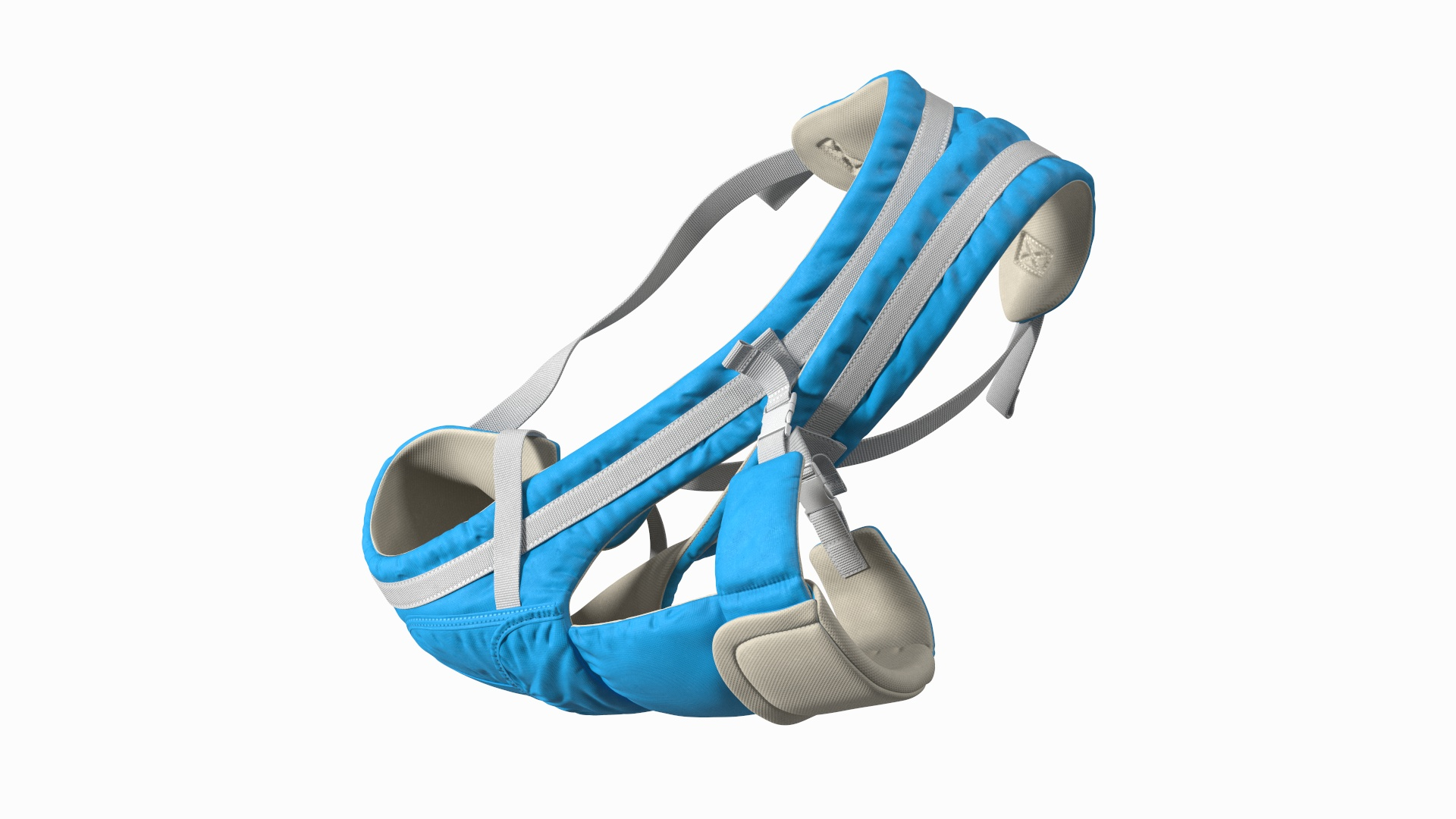 Baby Wrap Carrier Blue Lying Position Model TurboSquid 2152203