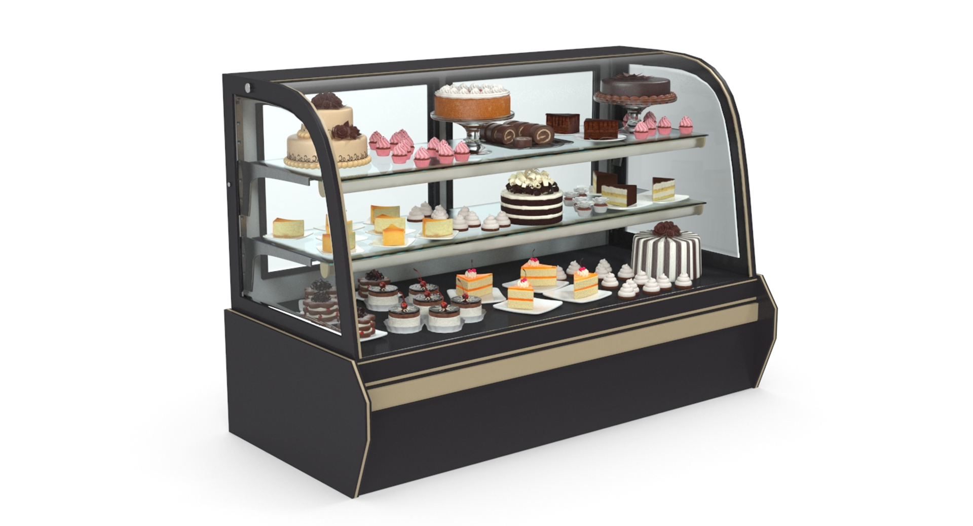 3D Showcase Cake Model - TurboSquid 1332027