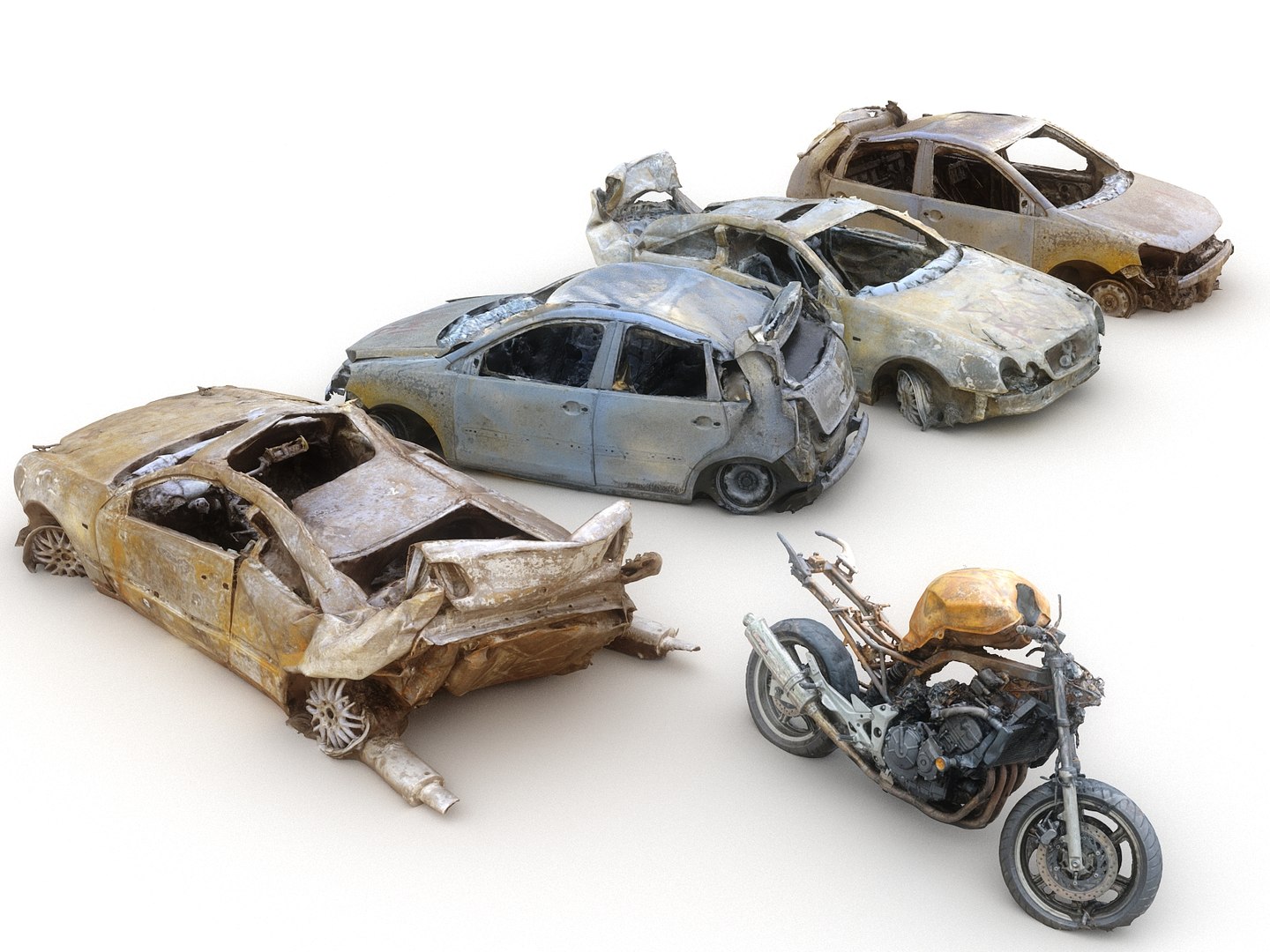 Car wreck pack 3D model - TurboSquid 1317239