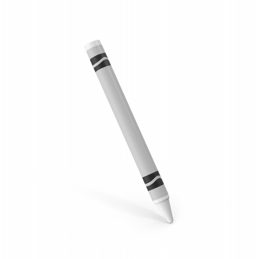 White Crayon 3D model - TurboSquid 2087164