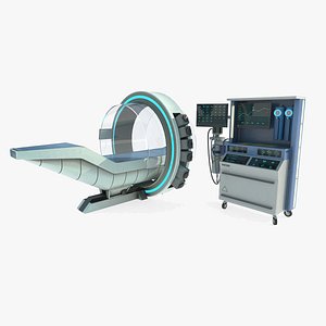 3D Future Science Fiction Therapy Bed