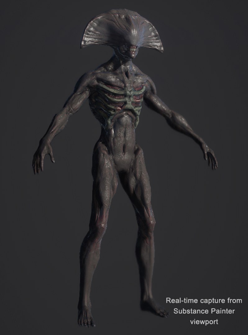 3D real-time monster creature https://p.turbosquid.com/ts-thumb/Ut/xWuXqI/7cYTnXPW/substancepainter2/jpg/1496402368/1920x1080/fit_q87/4017e3f4505d4f9c9d36f0c32a8ea80354d546be/substancepainter2.jpg