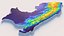 Peru Piruw Terrain Map