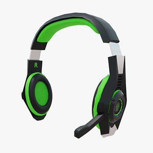 Biohazard gaming headset 3D model