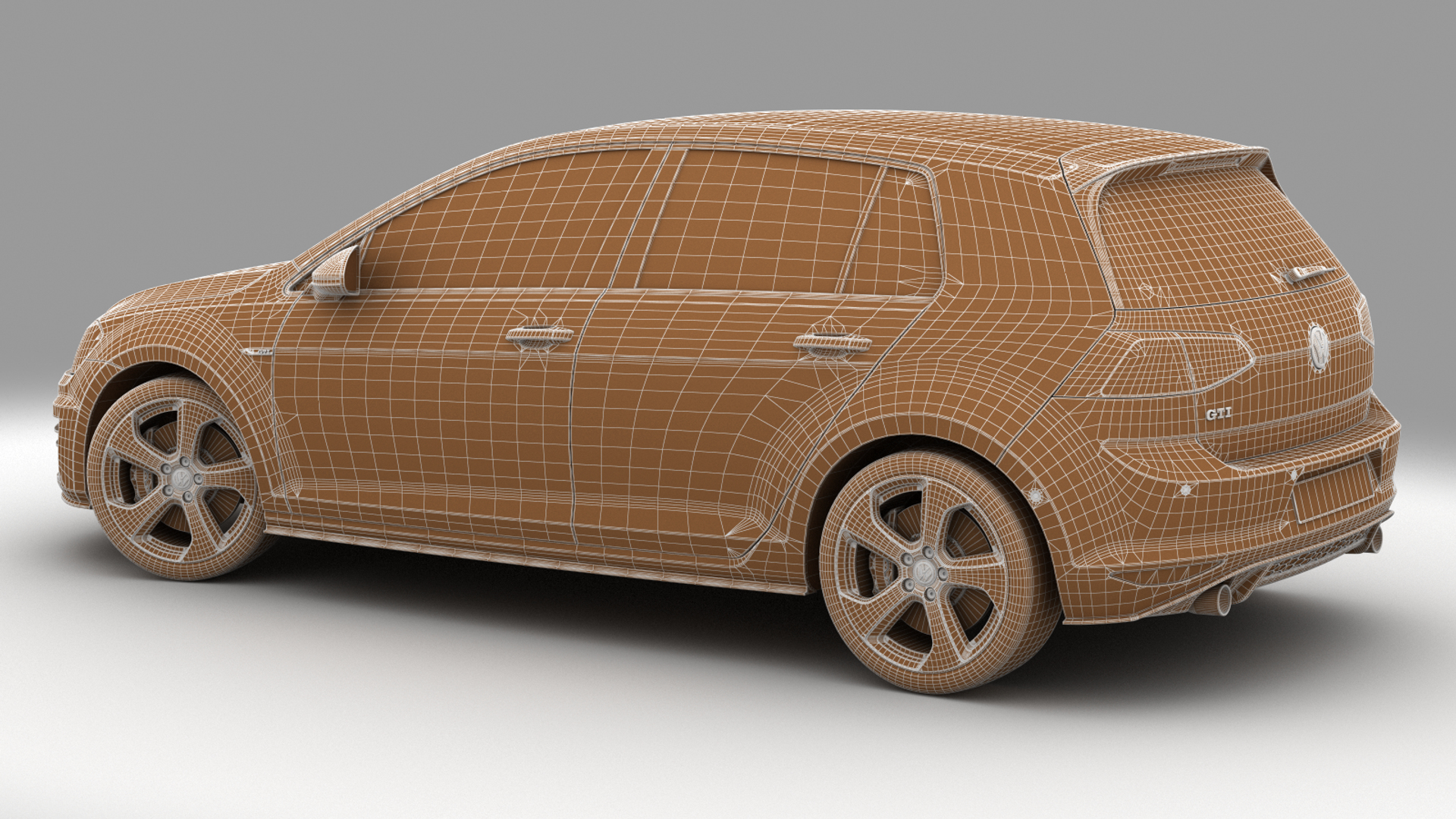 3d model car doors gti