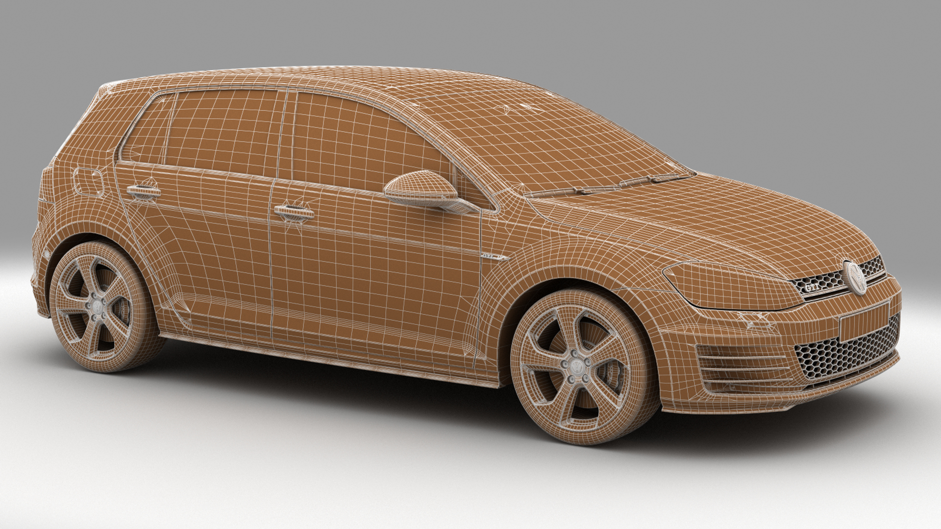 3d model car doors gti