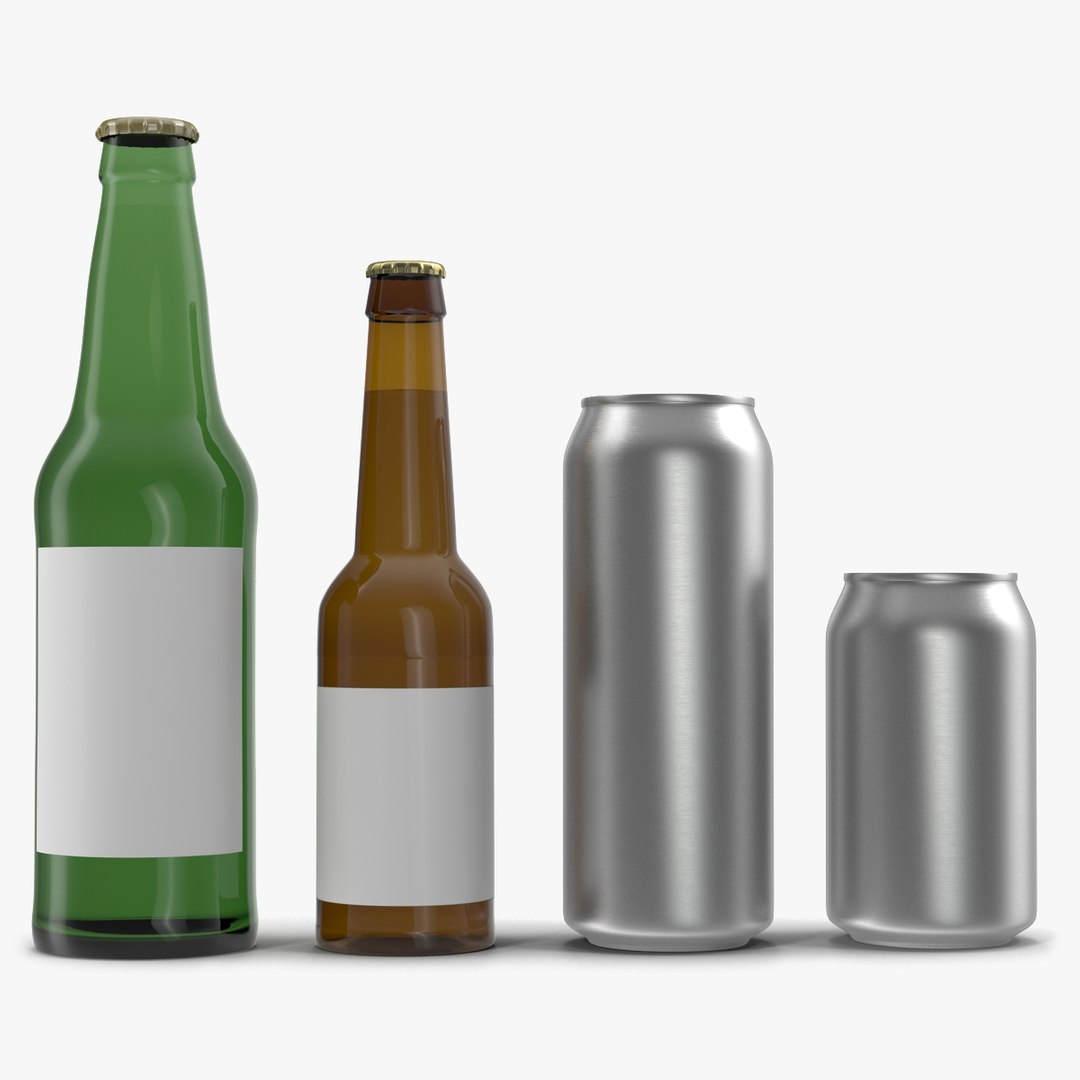 Bottles Collection 2 3D model preview