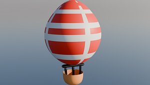 3D model globo aerostatico