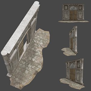 gate old 3D model