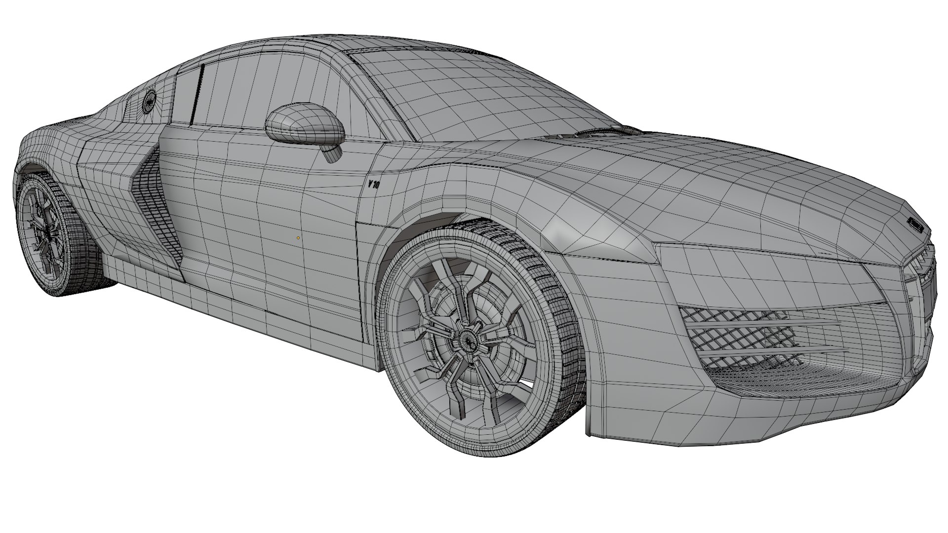 3D Audi R8 2008 Model - TurboSquid 2240587