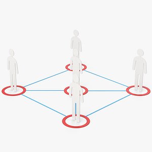 Connected People Paper Figures