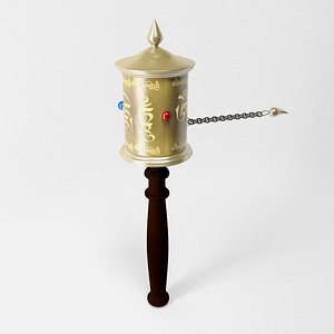 3d model prayer wheel