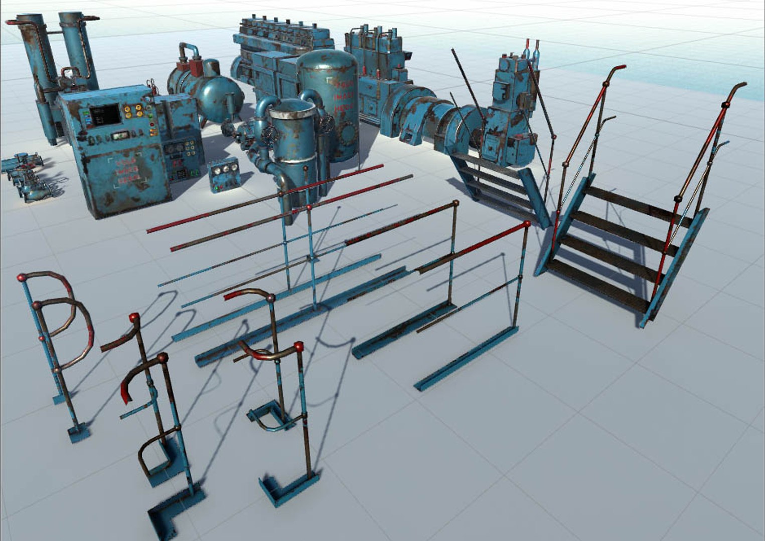 3d Model Machinery Pack