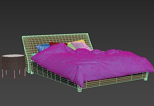 bed interior 3D model