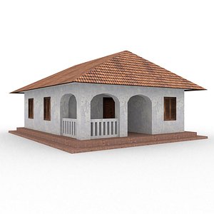 Simple Dutch Style House in Indonesia 3D
