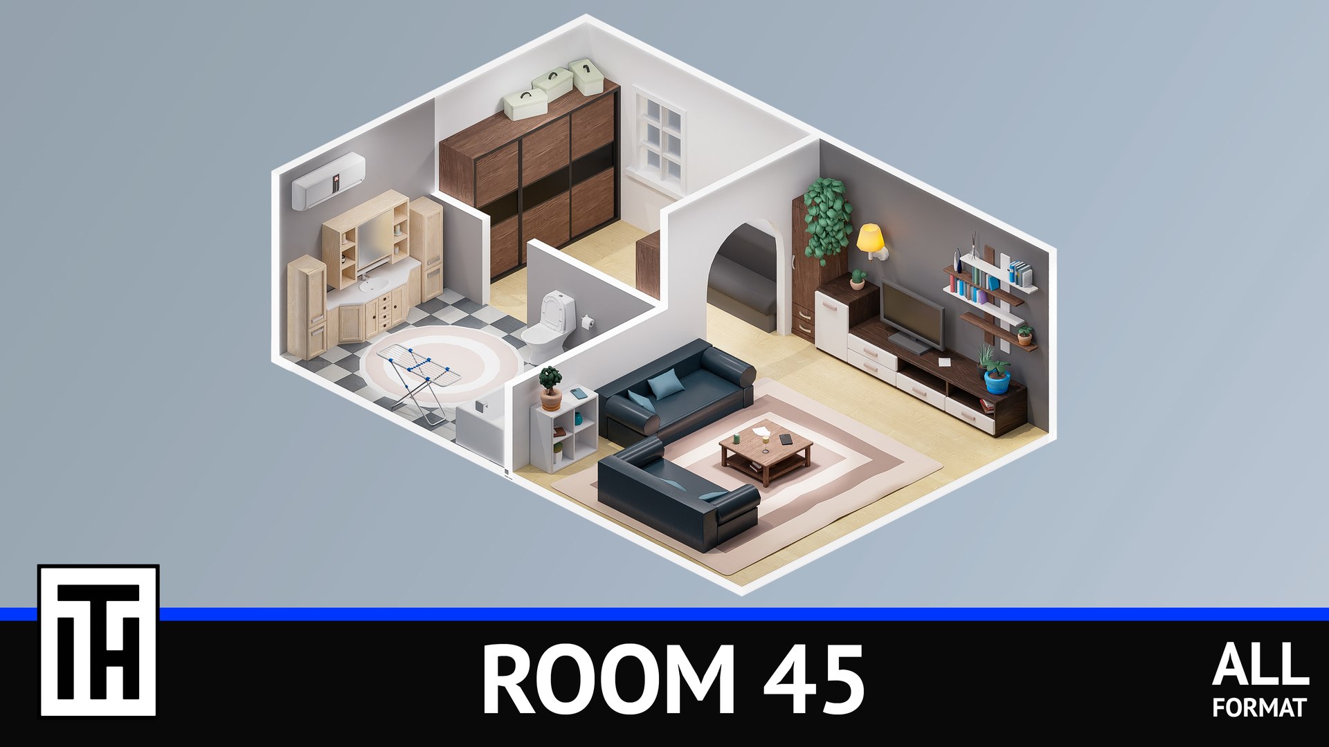 Room 45 model - TurboSquid 2151812