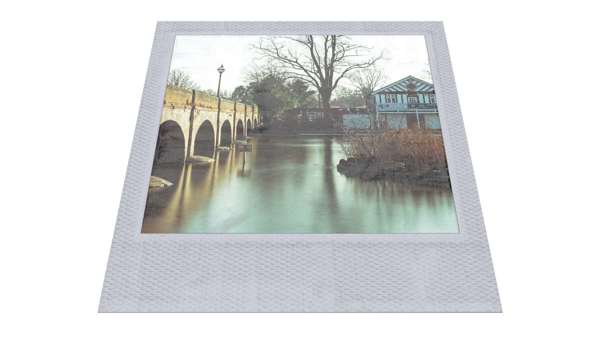 Instant Photo Frame with Old Town 3D model preview