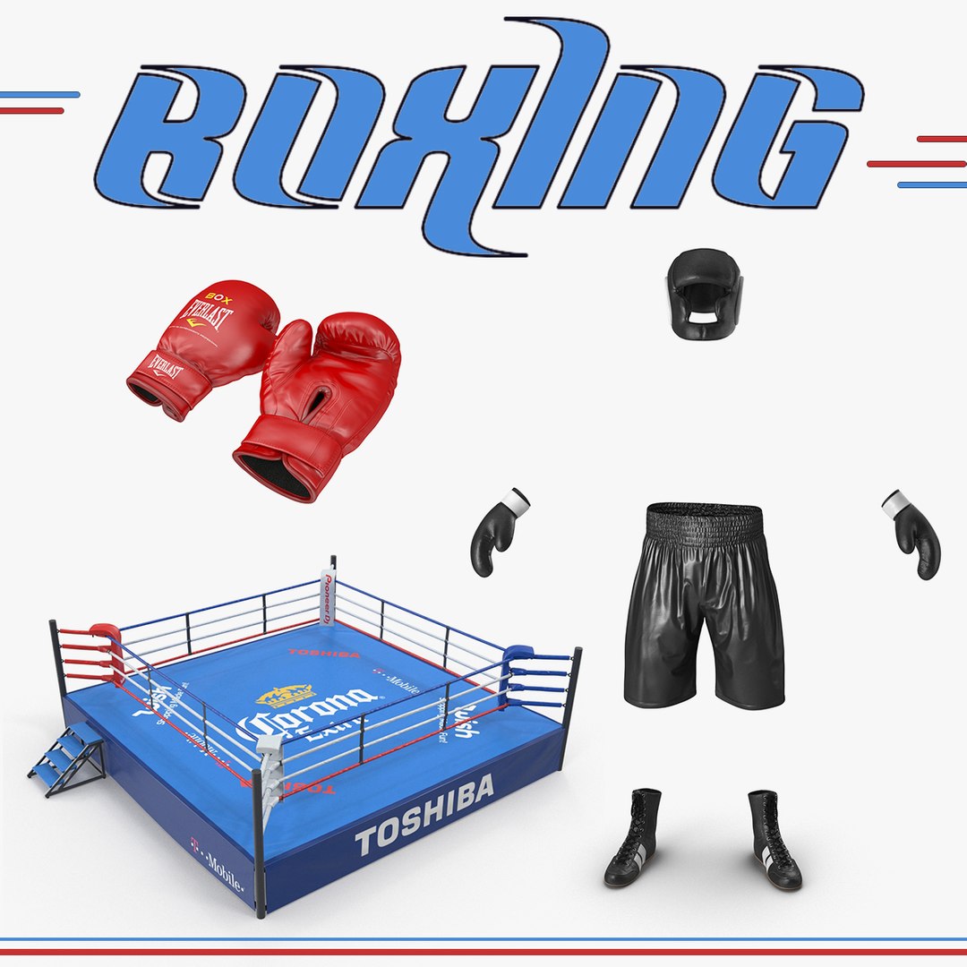 Boxing 3D Models Collection 3D model preview