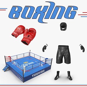 boxing ring 3D model