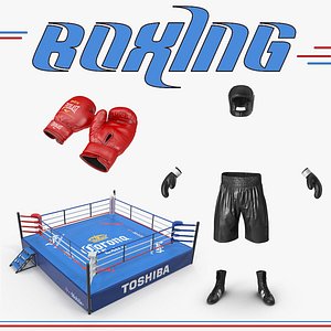 Boxing 3D Models Collection