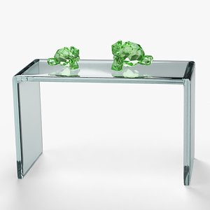 Glass Console Table 3D
