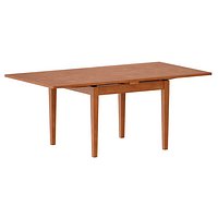 Pratico Nero Noce Extension Square Dining Table Open