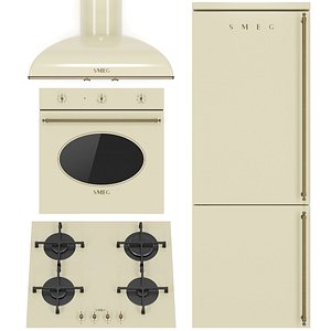 3D SMEG kitchen appliance collection