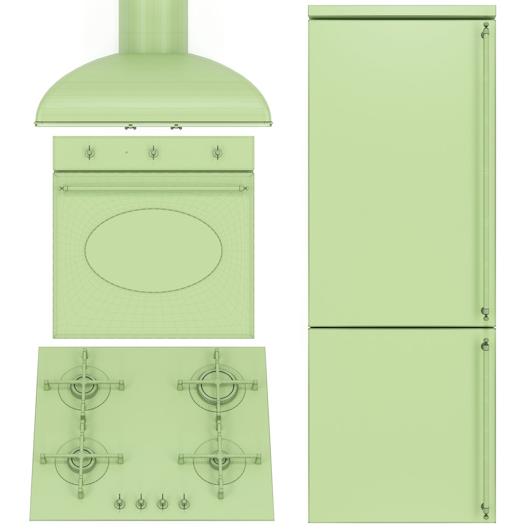 3D SMEG Kitchen Appliance Collection - TurboSquid 2396445