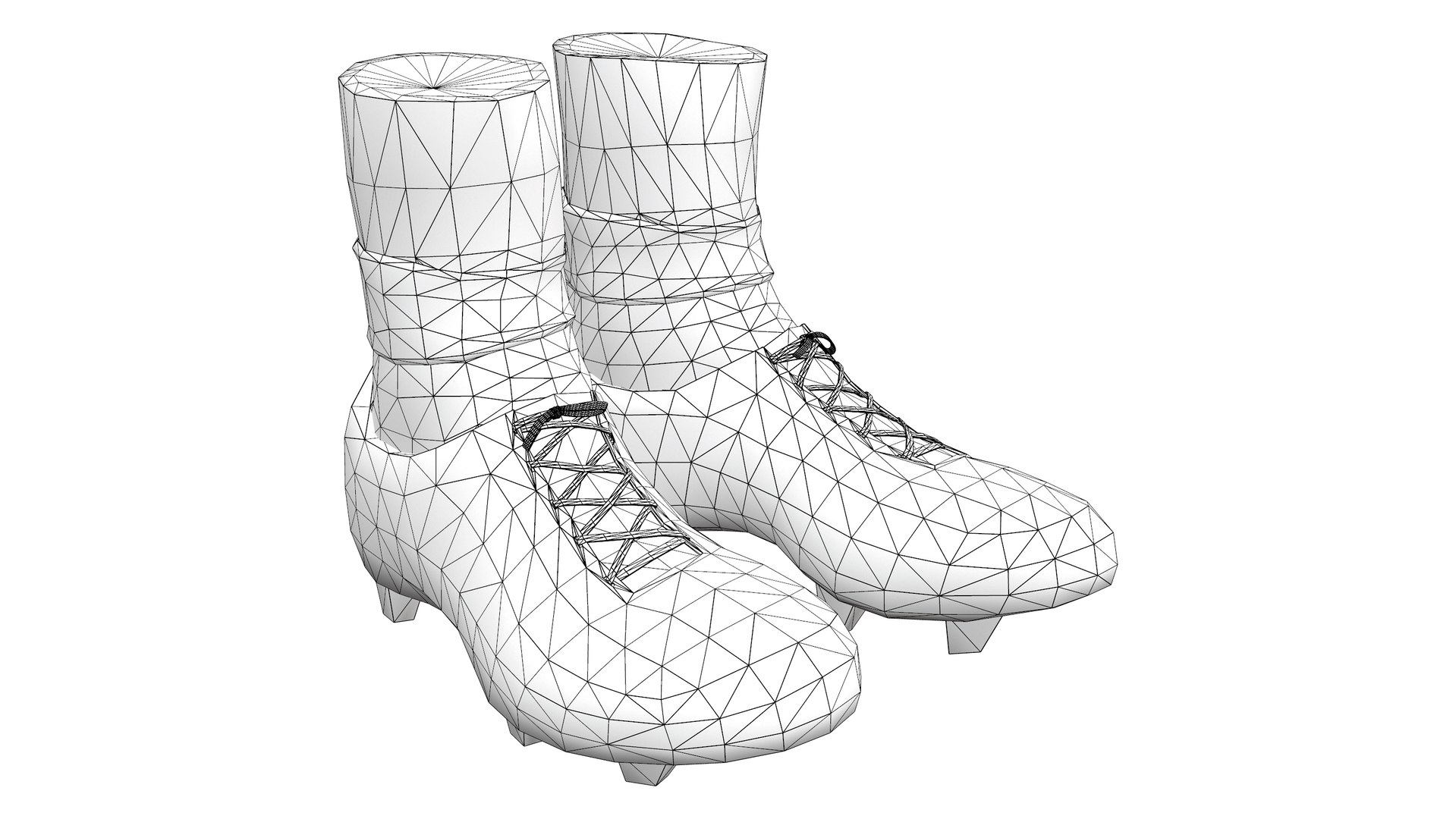 American Football Boots With Ankle Socks 3D model - TurboSquid 1850551