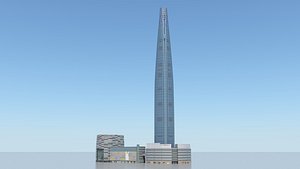 3D Lotte World Tower model
