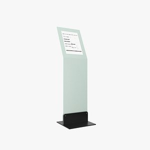 3D model kiosk info