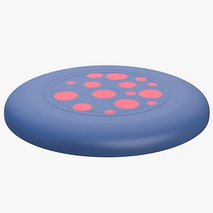 3d model frisbee dots