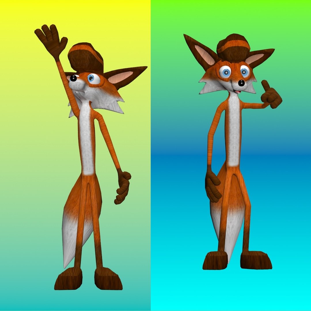 3d Model Fox Character Productions