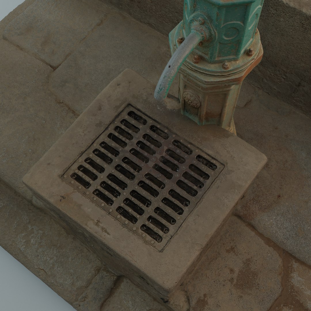 3d Scanned Water Pump Model