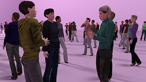 Low Poly Rigged  Animated Females Pack - 200 Pieces