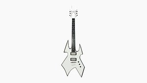 Electric Guitar H02 White - Music Instrument Design