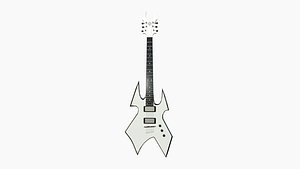 Electric Guitar H02 White - Music Instrument Design