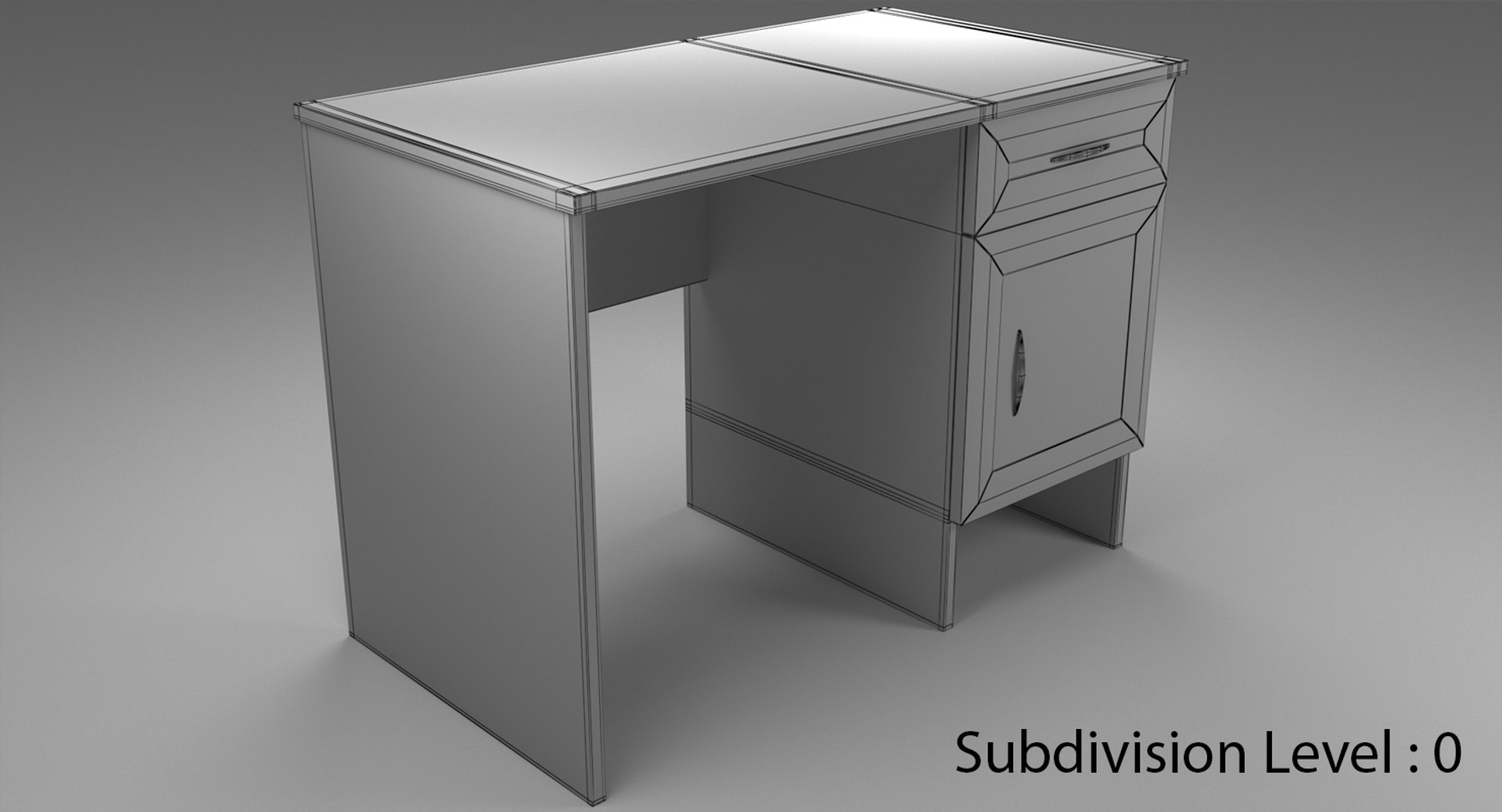 Desk 3D Model - TurboSquid 1176628