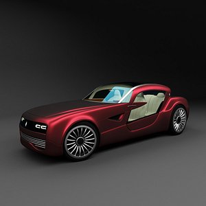 3D luxury coupe