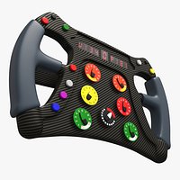 Formula One Racing Steering Wheel Black