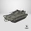 3D Dirty Israeli Tank Merkava 5 Olive