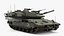 3D Dirty Israeli Tank Merkava 5 Olive